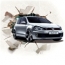Volkswagen рекламируется в бизнес-центрах в формате 3D