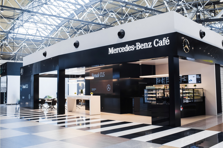 mercedes benz cafe